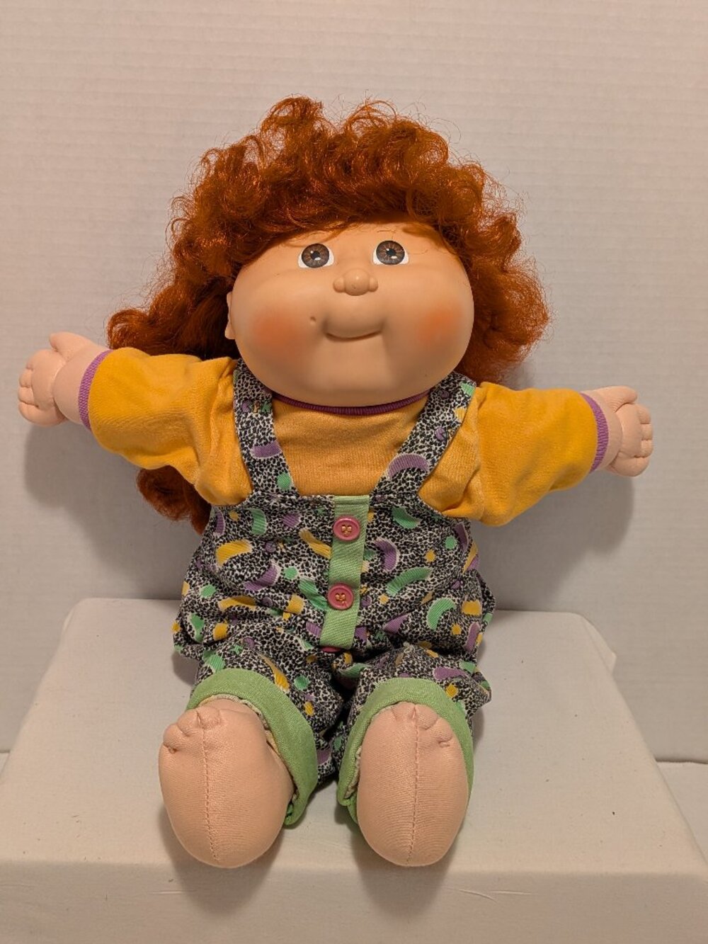 Vintage Cabbage Patch Kids Doll 90's Cornsilk Red Headed Brown Eyed Girl